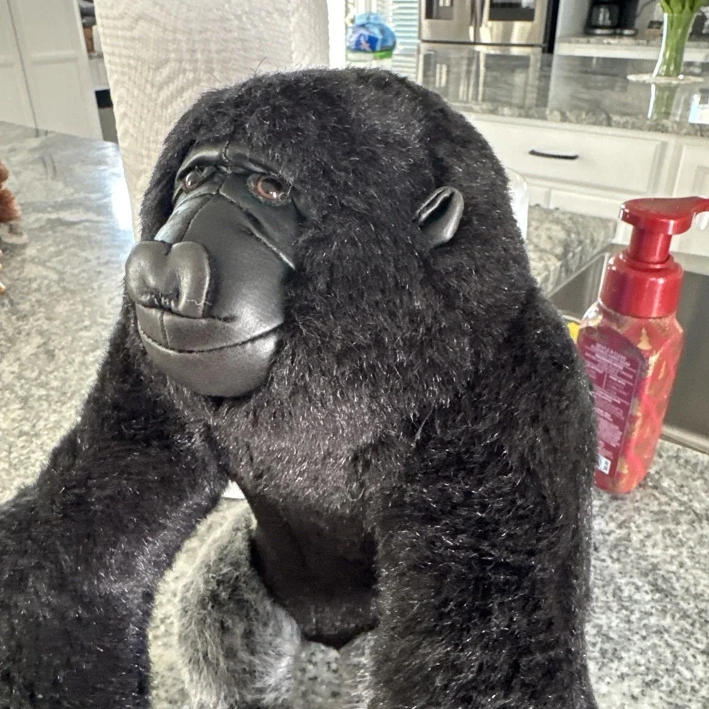 Fiesta Gorilla Silverback Stuffed Animal Plush Toy Black 10